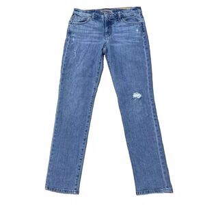 JOE'S Jeans Women 27 Boyfriend Slim Ankle Stretch Light Blue distres Denim 30x28